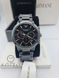 Emporio Armani Giovanni Analog Black Dial Men's Watch-AR70006