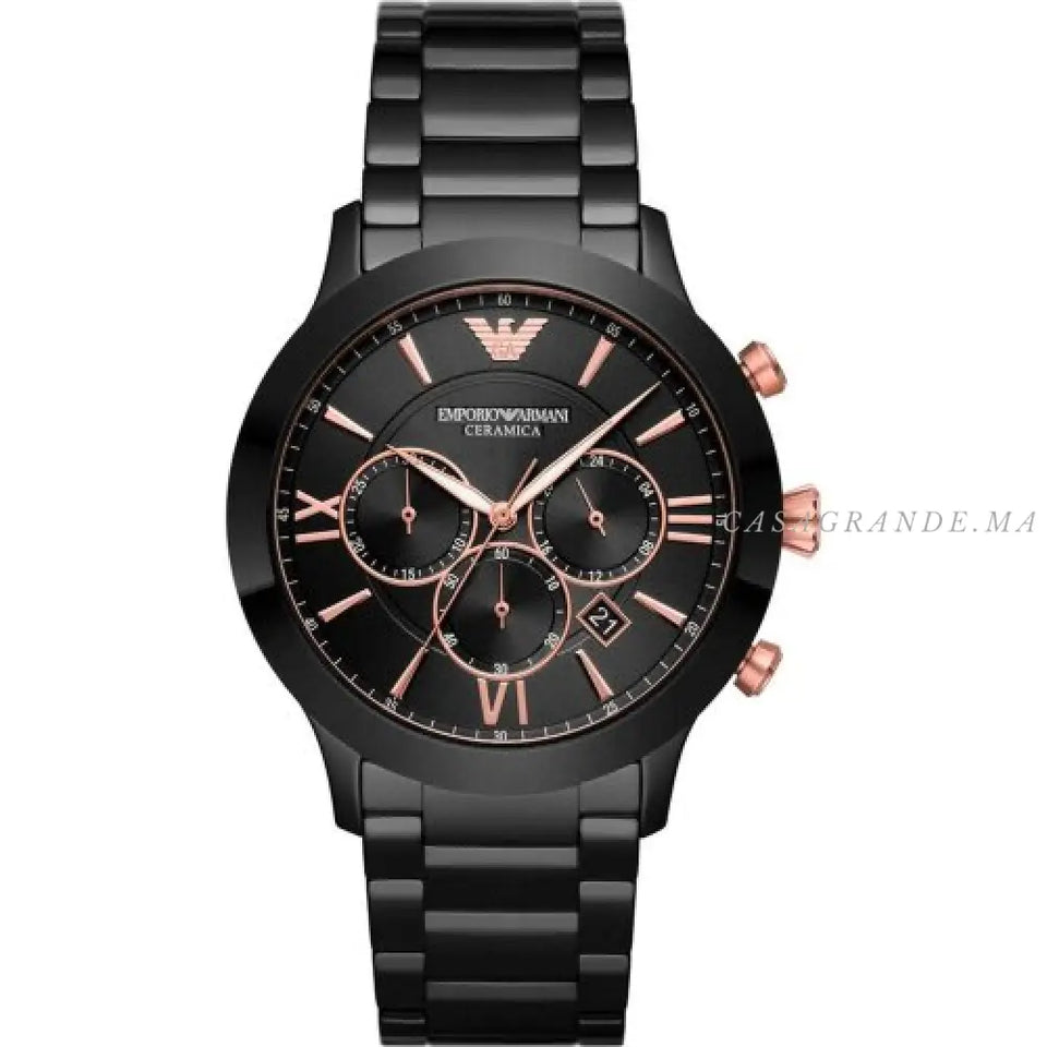 Emporio Armani Giovanni Analog Black Dial Men's Watch-AR70006