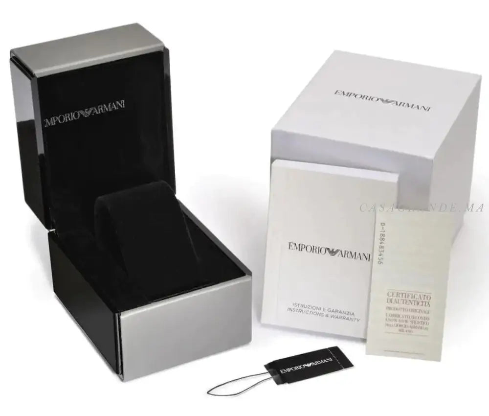Emporio Armani Giovanni Analog Black Dial Men's Watch-AR70006