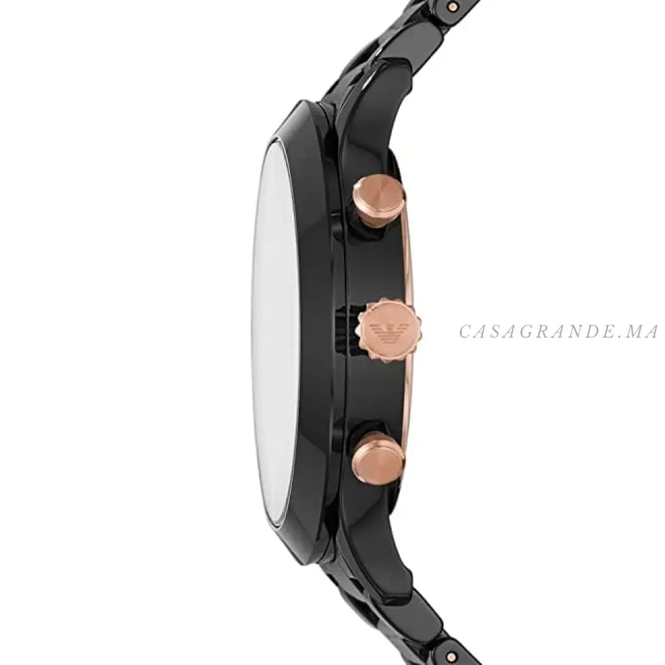 Emporio Armani Giovanni Analog Black Dial Men's Watch-AR70006