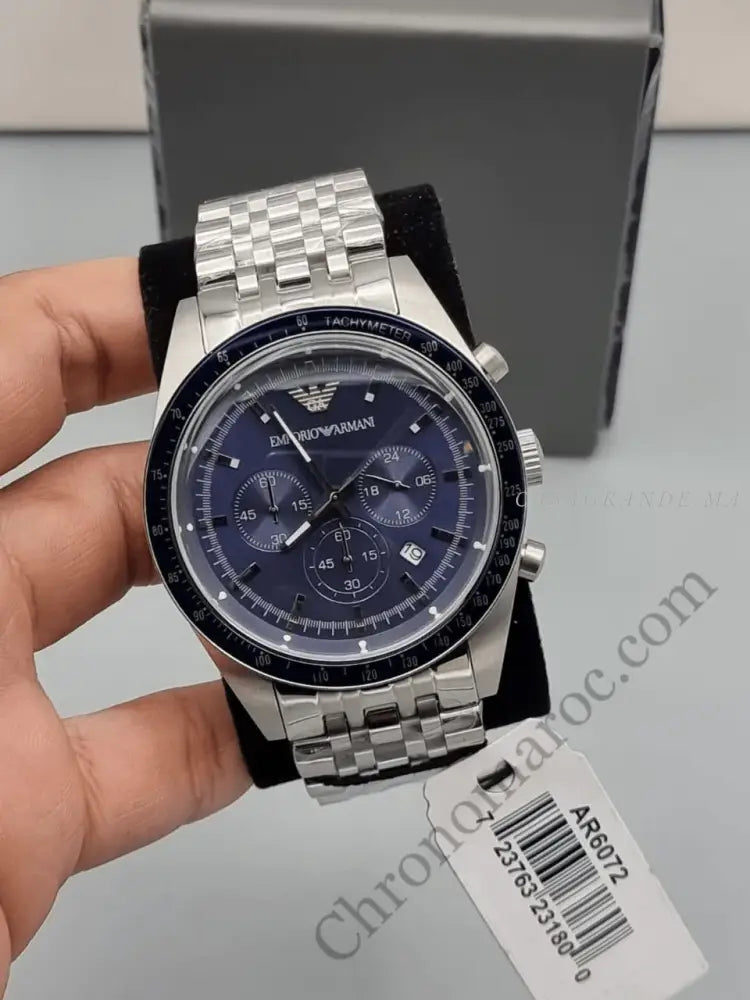 Emporio Armani Sportivo Chronograph Blue Dial Men's Watch AR6072