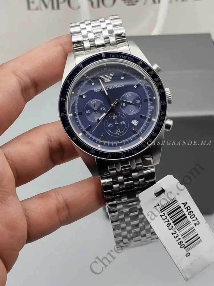 Emporio Armani Sportivo Chronograph Blue Dial Men's Watch AR6072