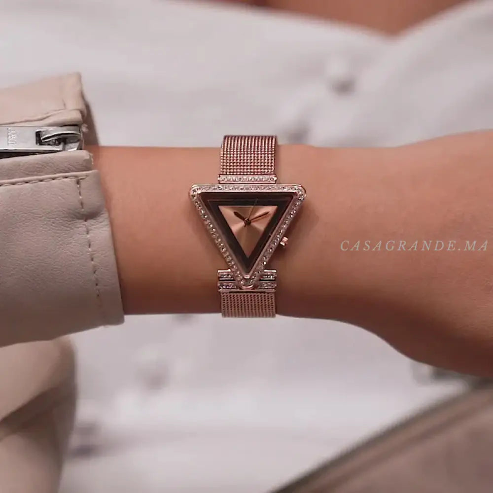 GUESS Ladies Triangle Rose gold