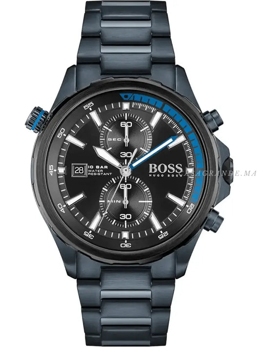 Hugo Boss Globetrotter Black Dial Men's Watch 1513824