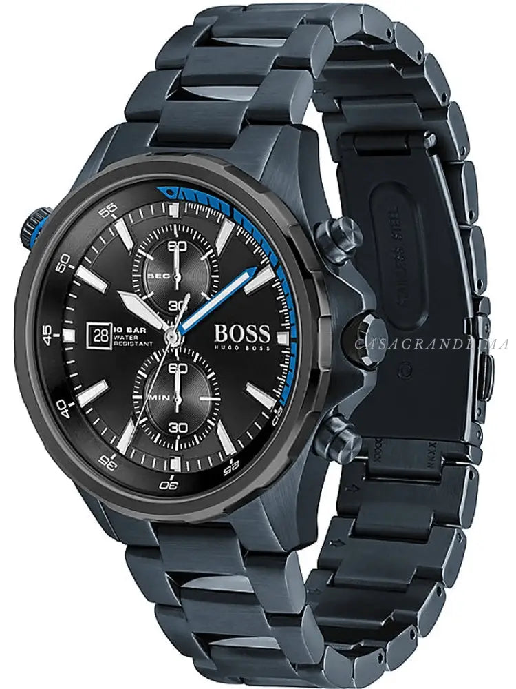 Hugo Boss Globetrotter Black Dial Men's Watch 1513824
