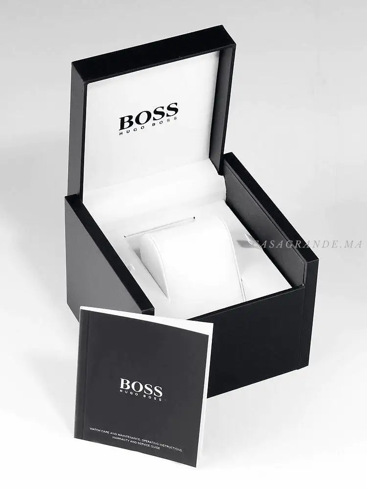 Hugo Boss Men’s Quartz Stainless Steel Grey Dial 44mm Watch 1513865