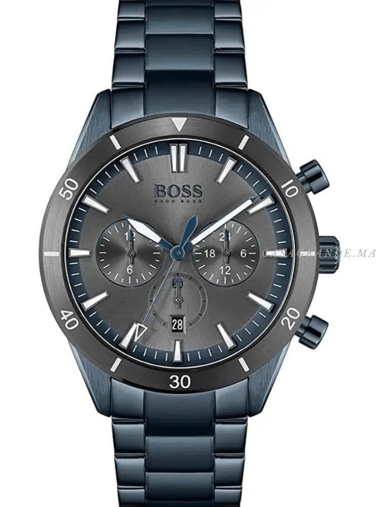 Hugo Boss Men’s Quartz Stainless Steel Grey Dial 44mm Watch 1513865