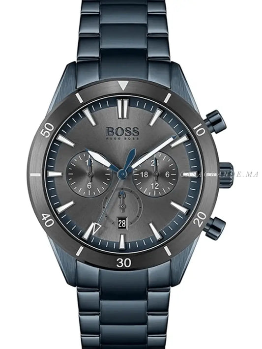 Hugo Boss Men’s Quartz Stainless Steel Grey Dial 44mm Watch 1513865