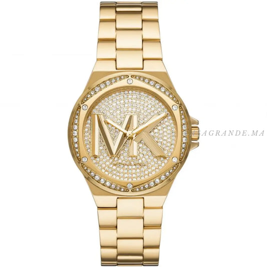 Michael Kors Women’s Quartz Stainless Steel Gold Dial 37mm Watch MK7229