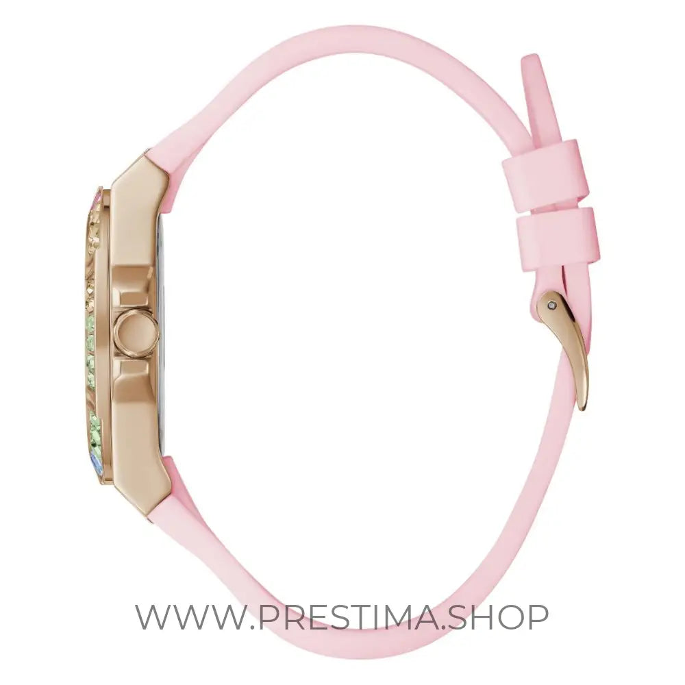 Montre analogique Guess pour femme, cadran blanc, 39 mm, référence GW0541L2