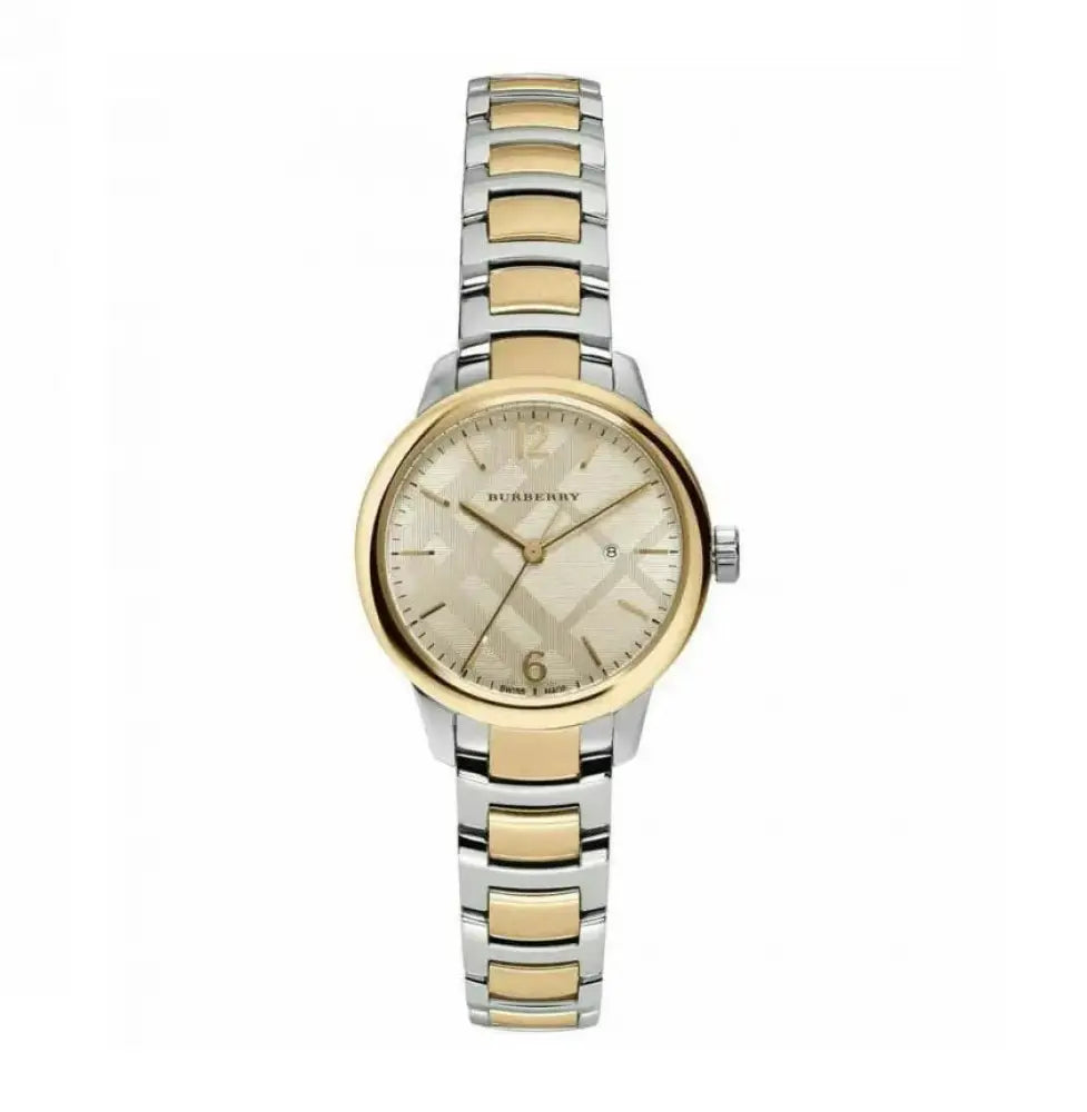 Montre Burberry Ladies Watch Swiss Classic Two Tone
Pour Femme, BU10118