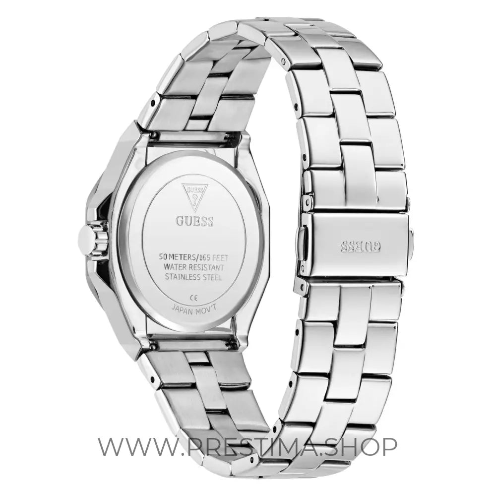 Montre Guess Empress bleue à cadran rond, à quartz analogique, pour femme GW0873L1