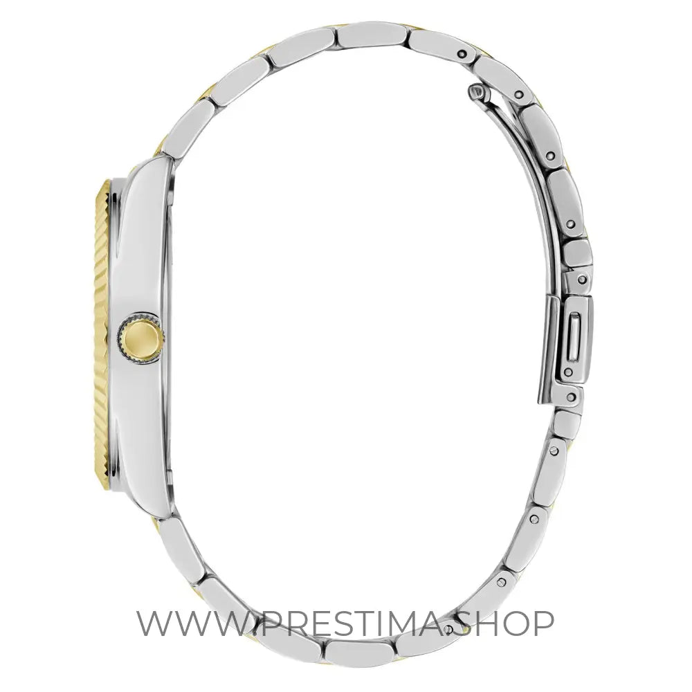 Montre Guess Luna blanche à cadran rond, à quartz analogique, pour femme