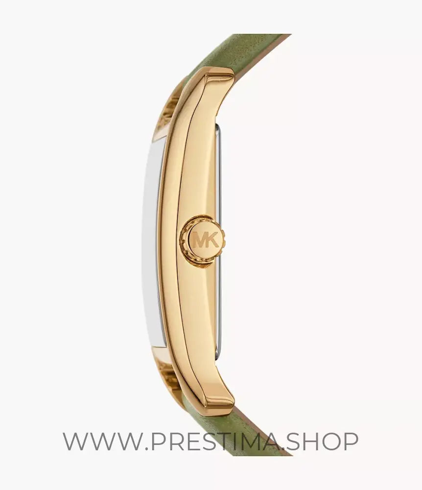 Montre Michael Kors à trois aiguilles en cuir vert MKO1028