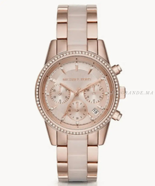 Montre Michael Kors FemmeRitz Rose GoldMk6307