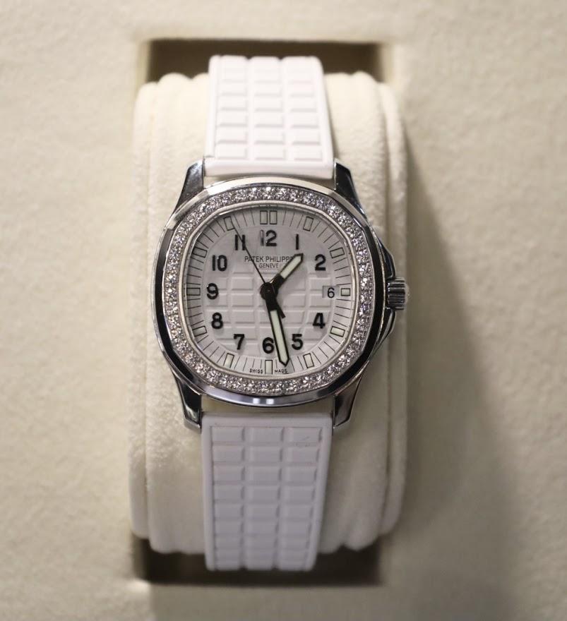 MONTRE HOMME PATEK AQUANAUT AUTOMATIQUE BLANCHE