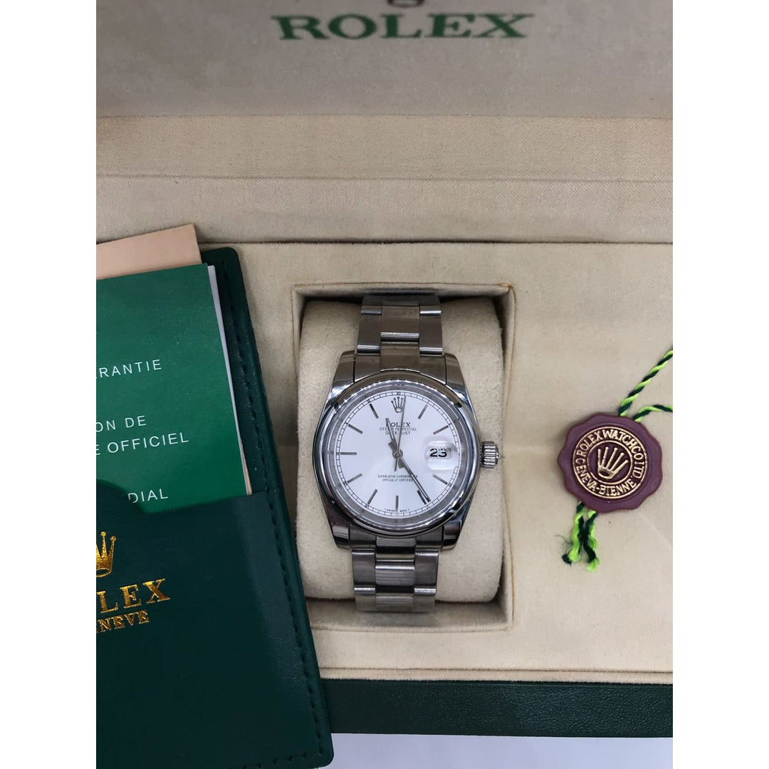 DATEJUST 16200 BLANC POUR HOMME