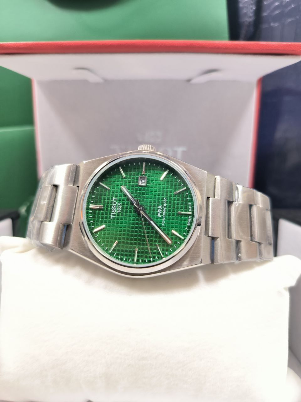 MONTRE TISSOT PXR POWERMATIC 80 FOND VERT
