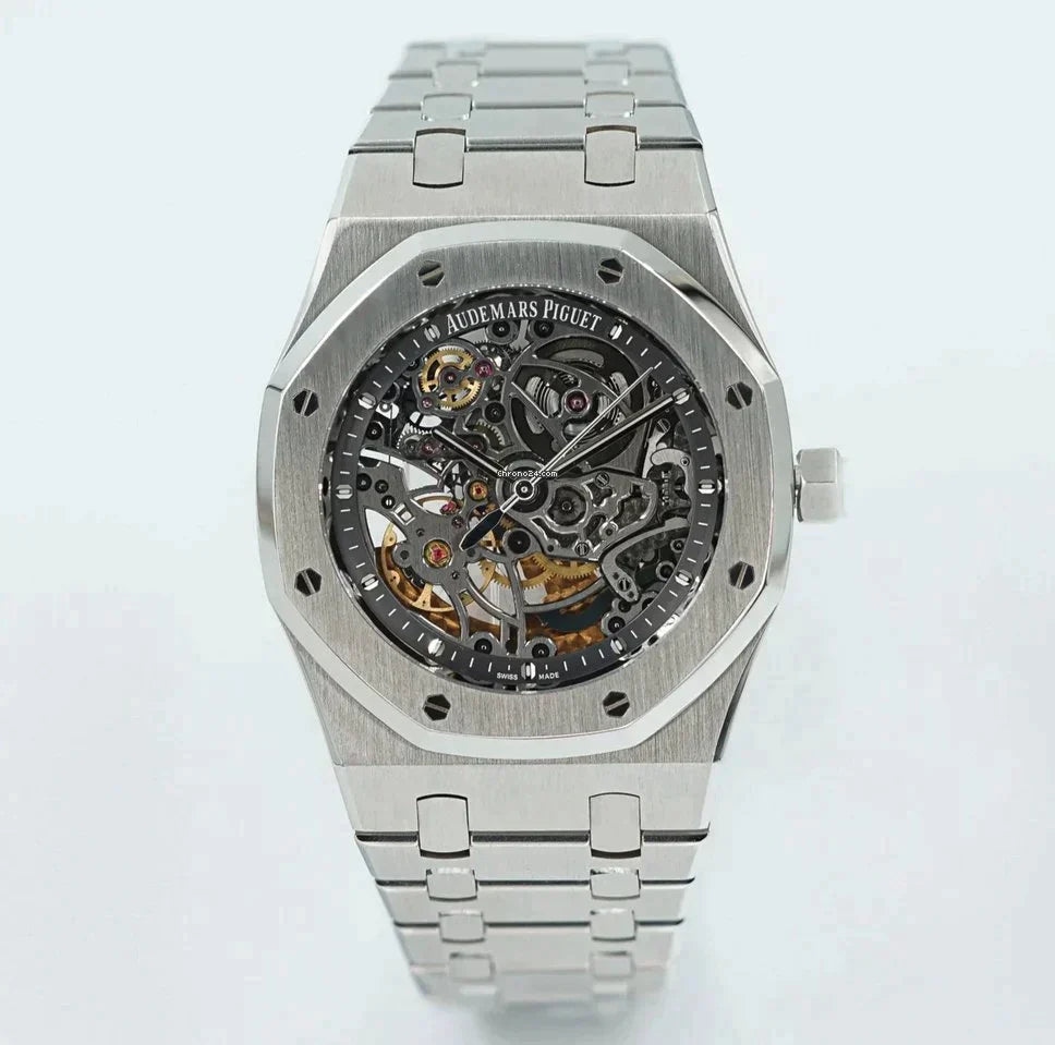 Audemars piguet royal oak skeleton argenté