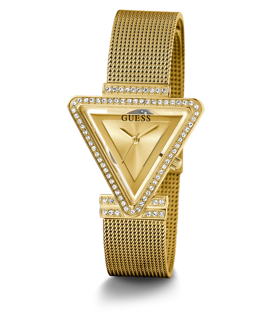 GUESS Ladies Triangle doré