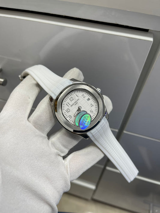 Montre Homme Patek Aquanaut Automatique Blanche