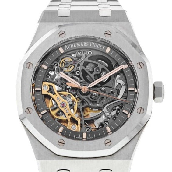 Audemars piguet royal oak skeleton argenté