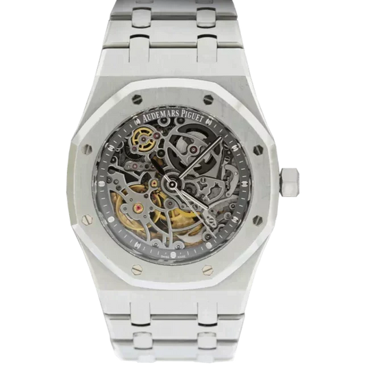 Audemars piguet royal oak skeleton argenté