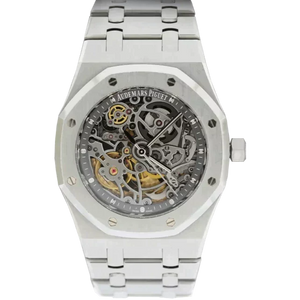 Audemars piguet royal oak skeleton argenté